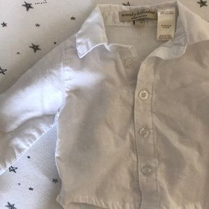 Baby boy white dress shirt
